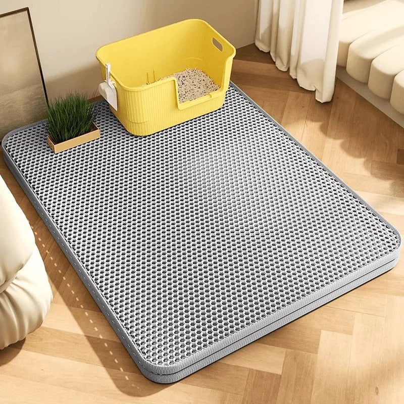 Alfombra para Arena de Gatos Extra Grande – Resistente y Impermeable